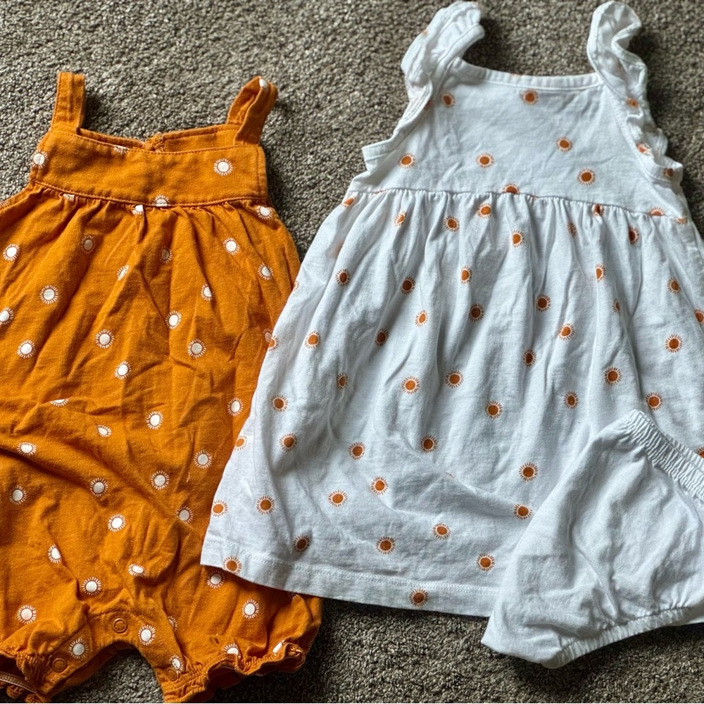 Carter’s Romper and Dress size 12 months